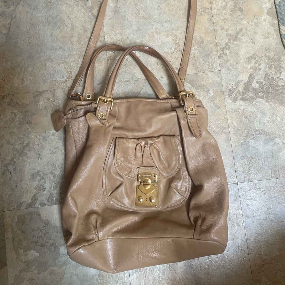 Miu Miu leather purse.